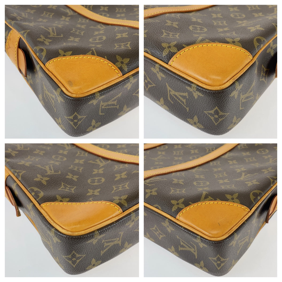 LOUIS VUITTON Business bag M53361 PVC, Leather Brown Beige Gold Metal Business bag, briefcase, A4 storage Monogram Porte Documan Voyagej mens
