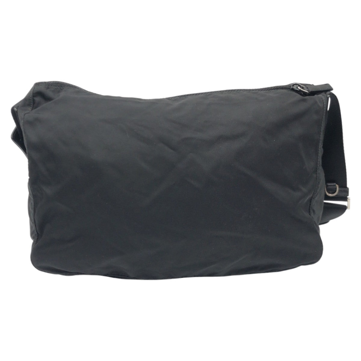 PRADA Shoulder Bag Nylon Black black Test Triangular logo