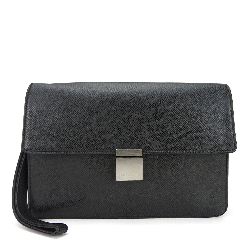 LOUIS VUITTON business bag M30782 Taiga black Selenga mens