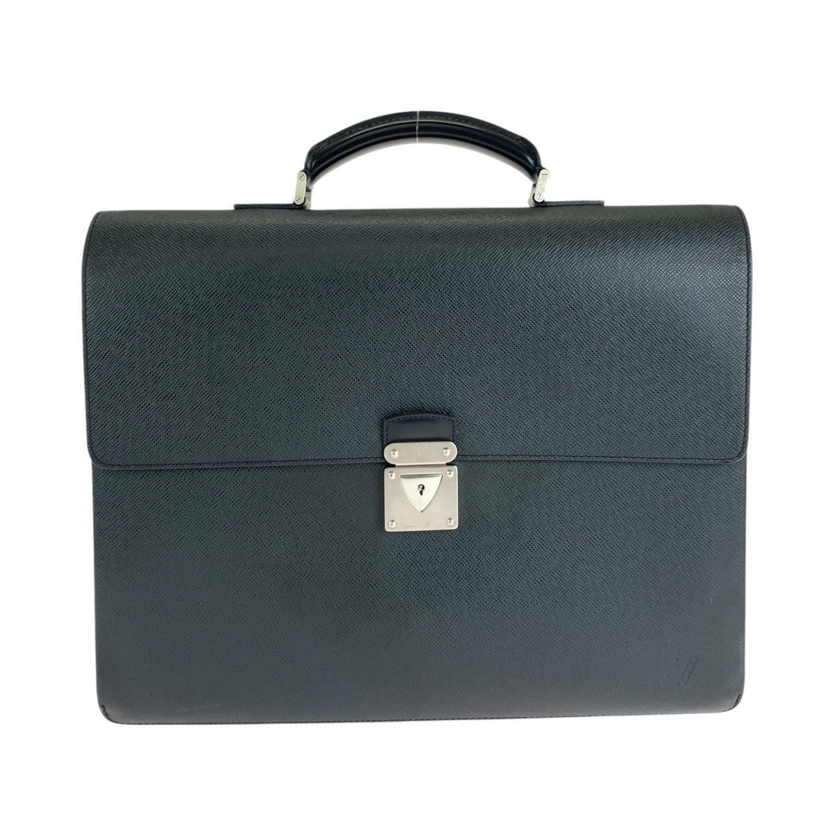 LOUIS VUITTON Business bag M31042 leather Black Ardoise SilverMetal Business bag briefcase Taiga Robusto 2 mens