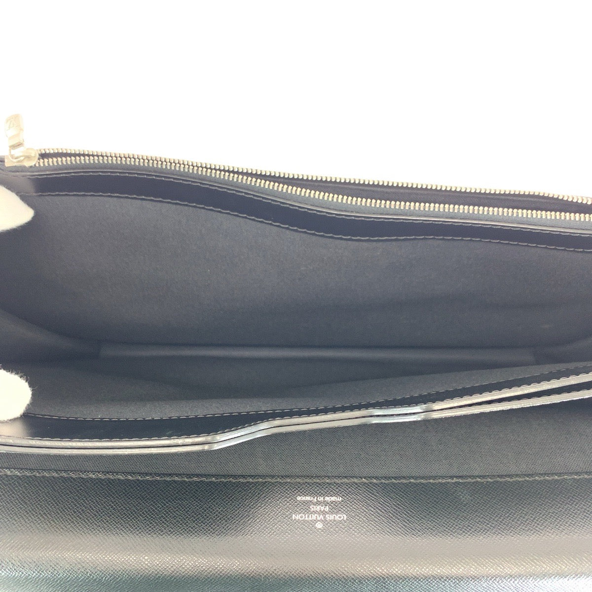 LOUIS VUITTON Business bag M31042 leather Black Ardoise SilverMetal Business bag briefcase Taiga Robusto 2 mens