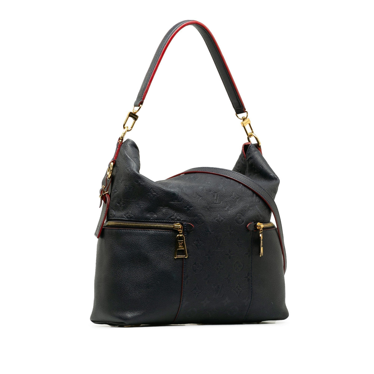 Blue Louis Vuitton Monogram Empreinte Melie Satchel