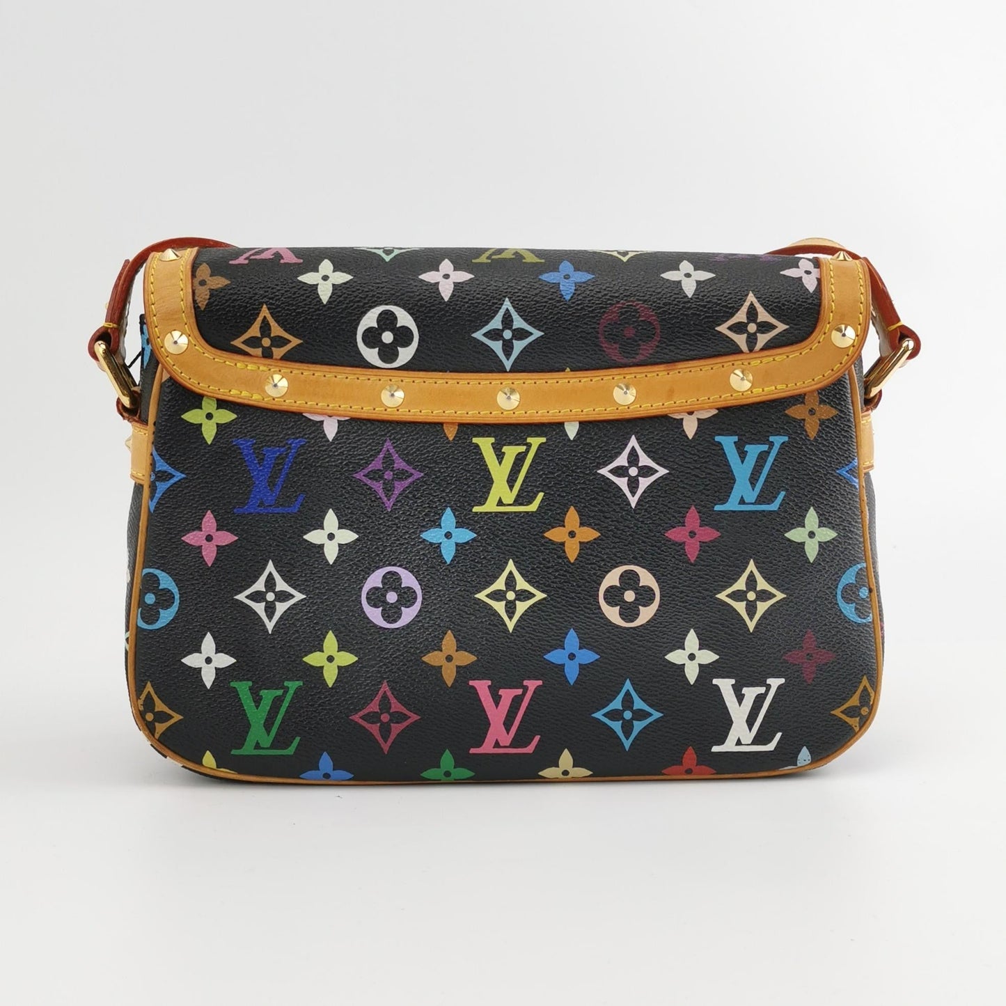 Louis Vuitton x Takashi Murakami Sologne Messenger Crossbody Bag Black Multicolor