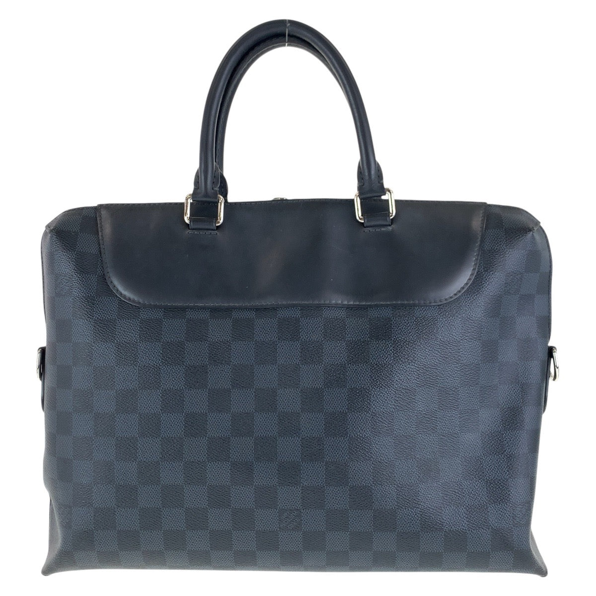 LOUIS VUITTON Business bag N48260 PVC, Leather Black SilverMetal Business bag Briefcase 2way Damier Graphite Porto Documentaion NM mens