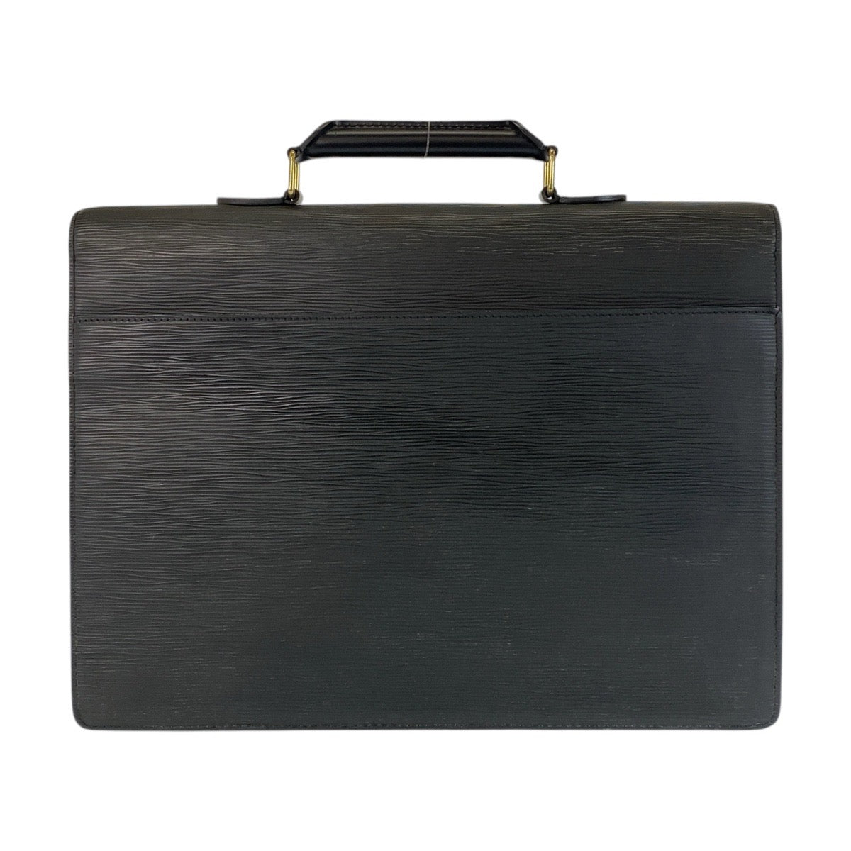 LOUIS VUITTON Business bag M54422 leather Black GoldMetal Business bag briefcase Epi Serviet Conseiller mens