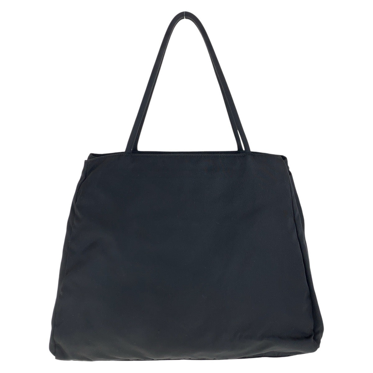 PRADA Tote Bag Nylon Black SilverMetal Tote Bag handbag Test Triangle With logo Women - Style 6