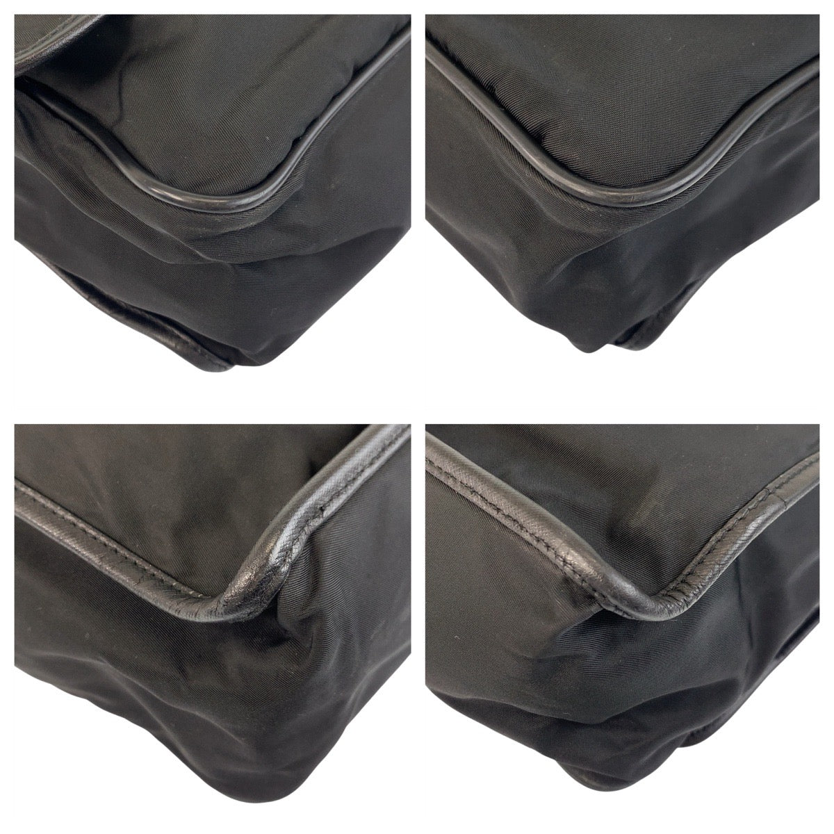 PRADA Shoulder Bag Nylon Black SilverMetal Shoulder Bag Messenger bag Test Triangle With logo mens - Style 3