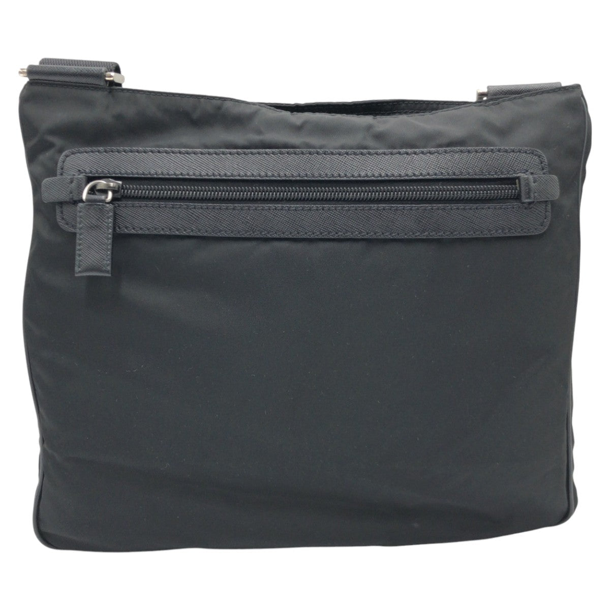PRADA Shoulder Bag Nylon black Test Triangular logo