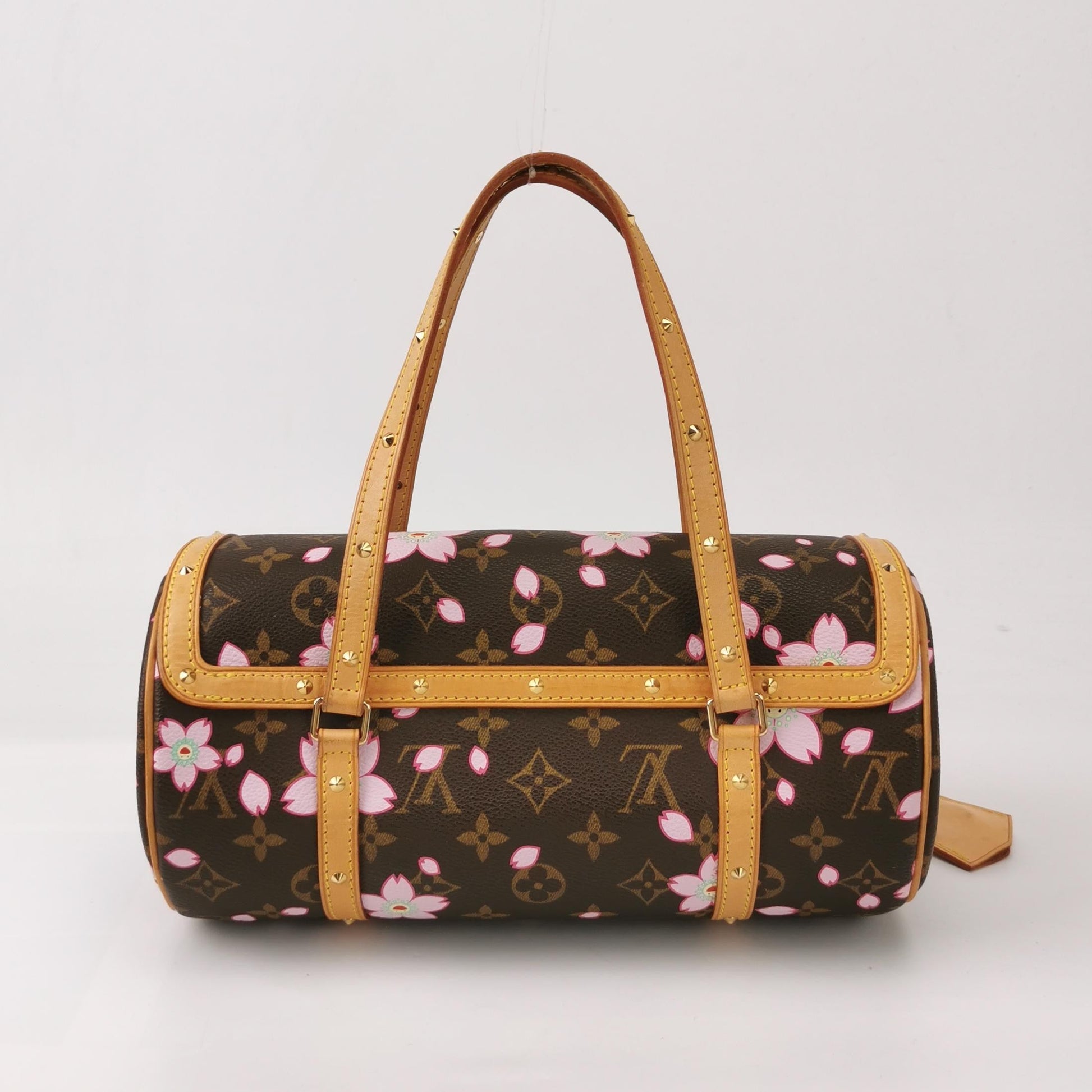 Louis Vuitton x Takashi Murakami Papillon 28 Cherry Blossom Monogram Handbag