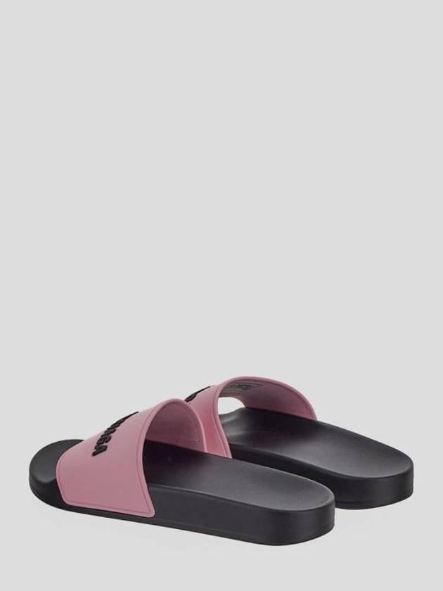 Luxury Balenciaga Trending 2025 Logo Pool Slippers Pink