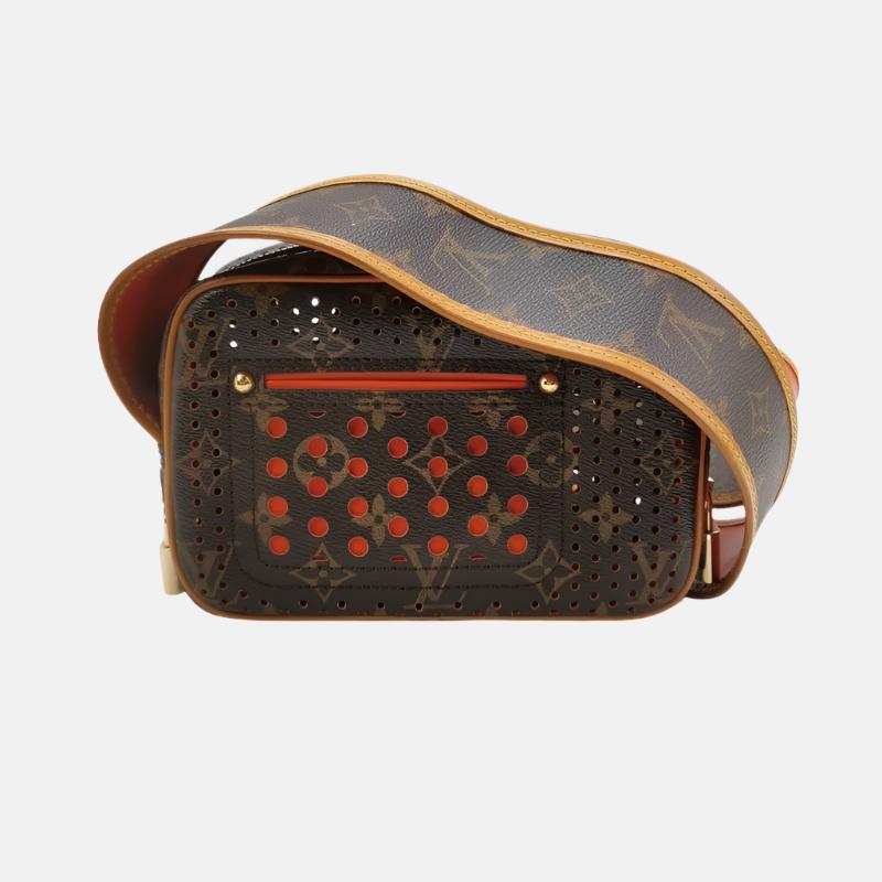 Louis Vuitton Trocadero Monogram Perforation Camera Bag Brown