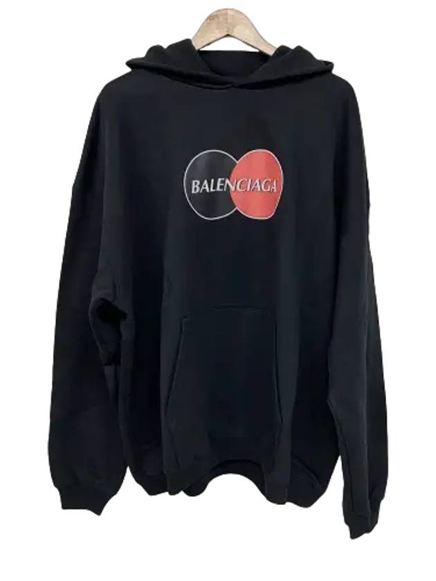 Luxury Balenciaga Trending 2025 Logo Print Over Fit Hoodie Black