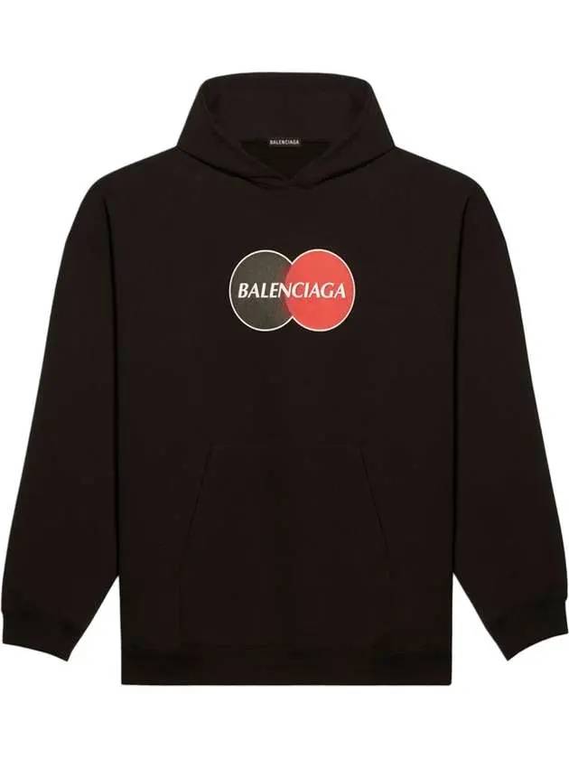 Luxury Balenciaga Trending 2025 Logo Print Over Fit Hoodie Black