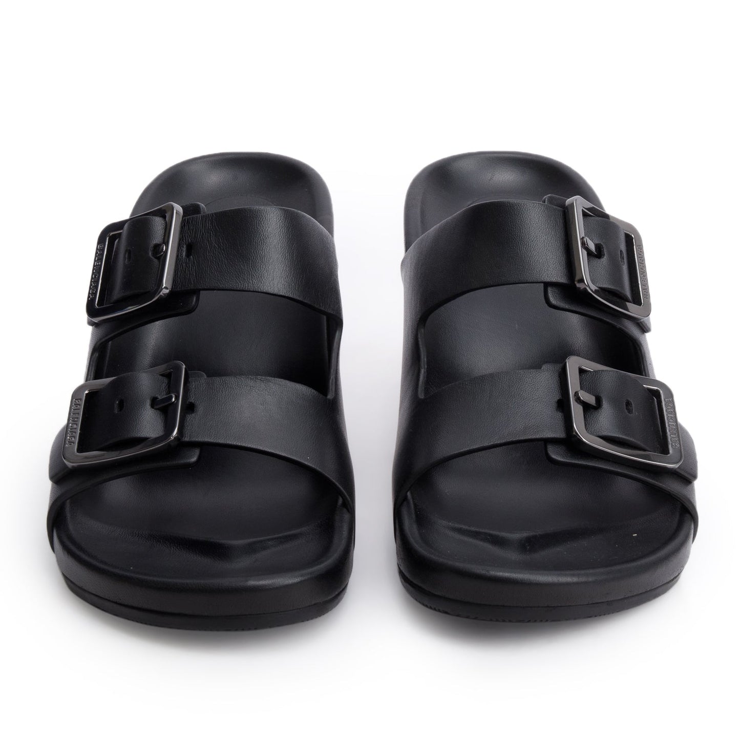 Balenciaga Black Nappa Leather Mallorca Sandal M80, Size 42