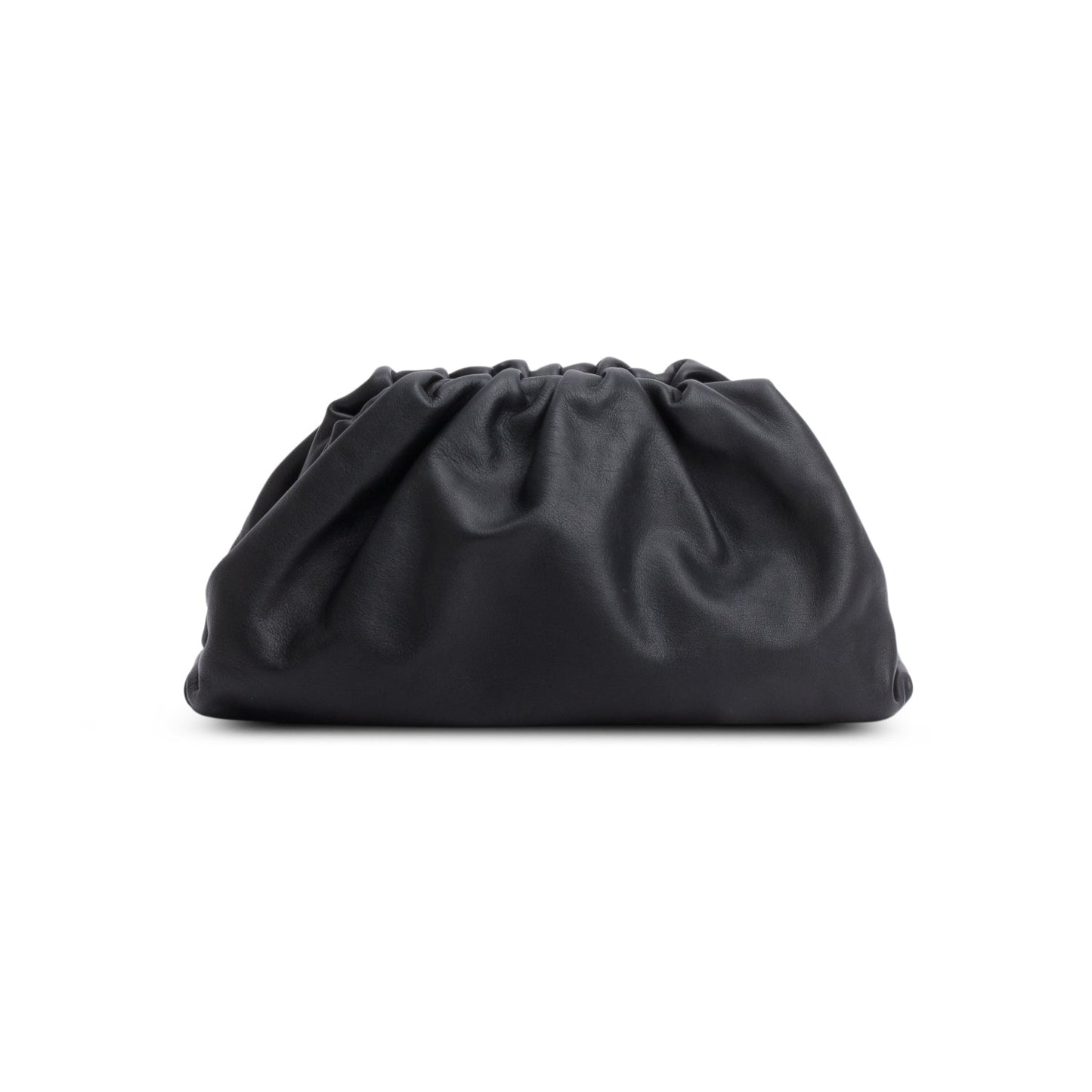 Bottega Veneta Black Calfskin Leather The Classic Large Pouch