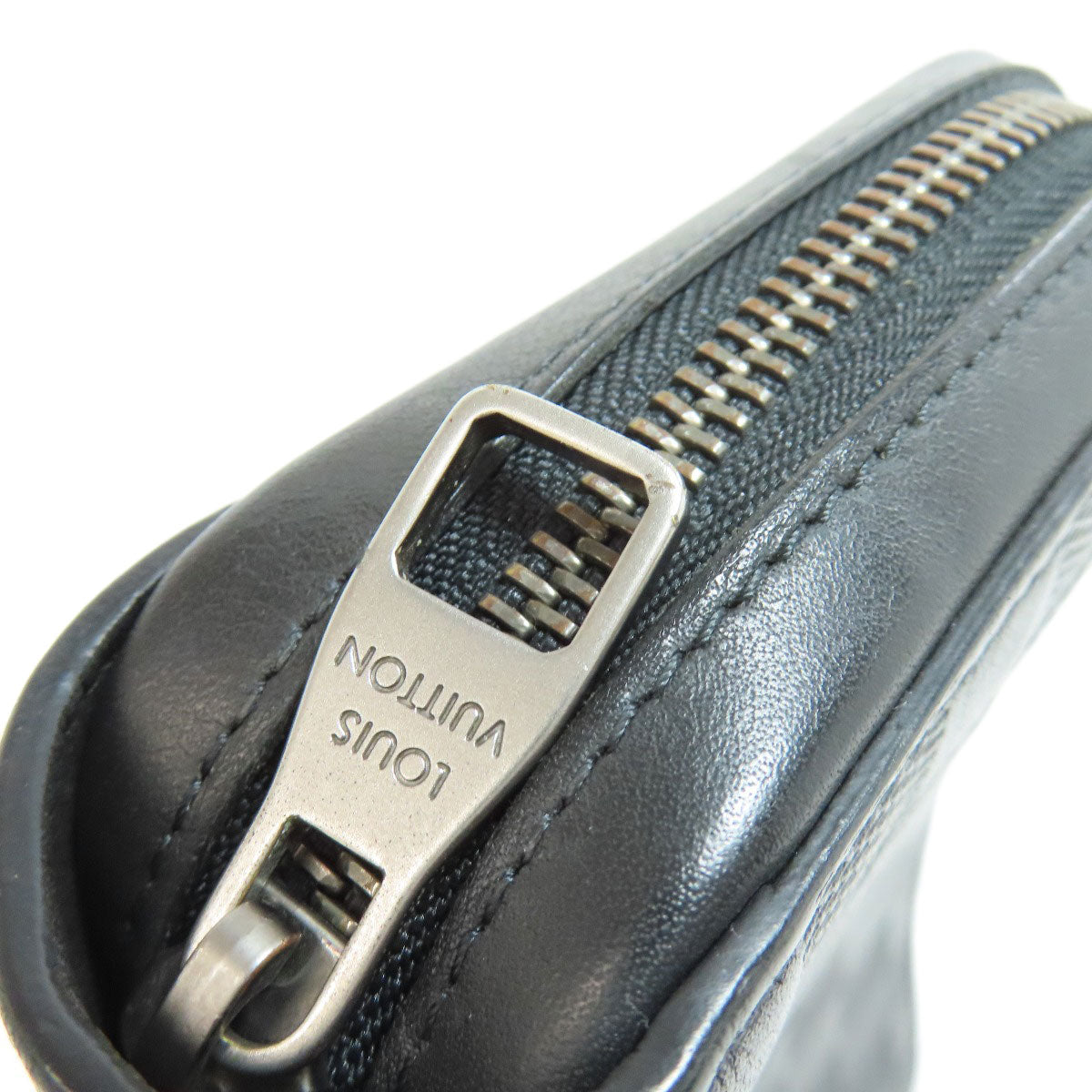 LOUIS VUITTON business bag N61254 Damier Anfini black Zippy XL mens