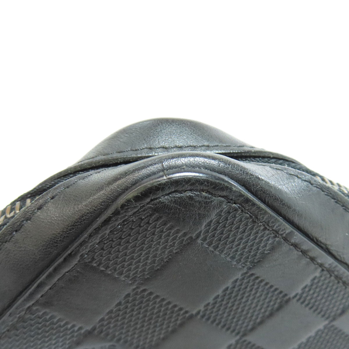 LOUIS VUITTON business bag N61254 Damier Anfini black Zippy XL mens