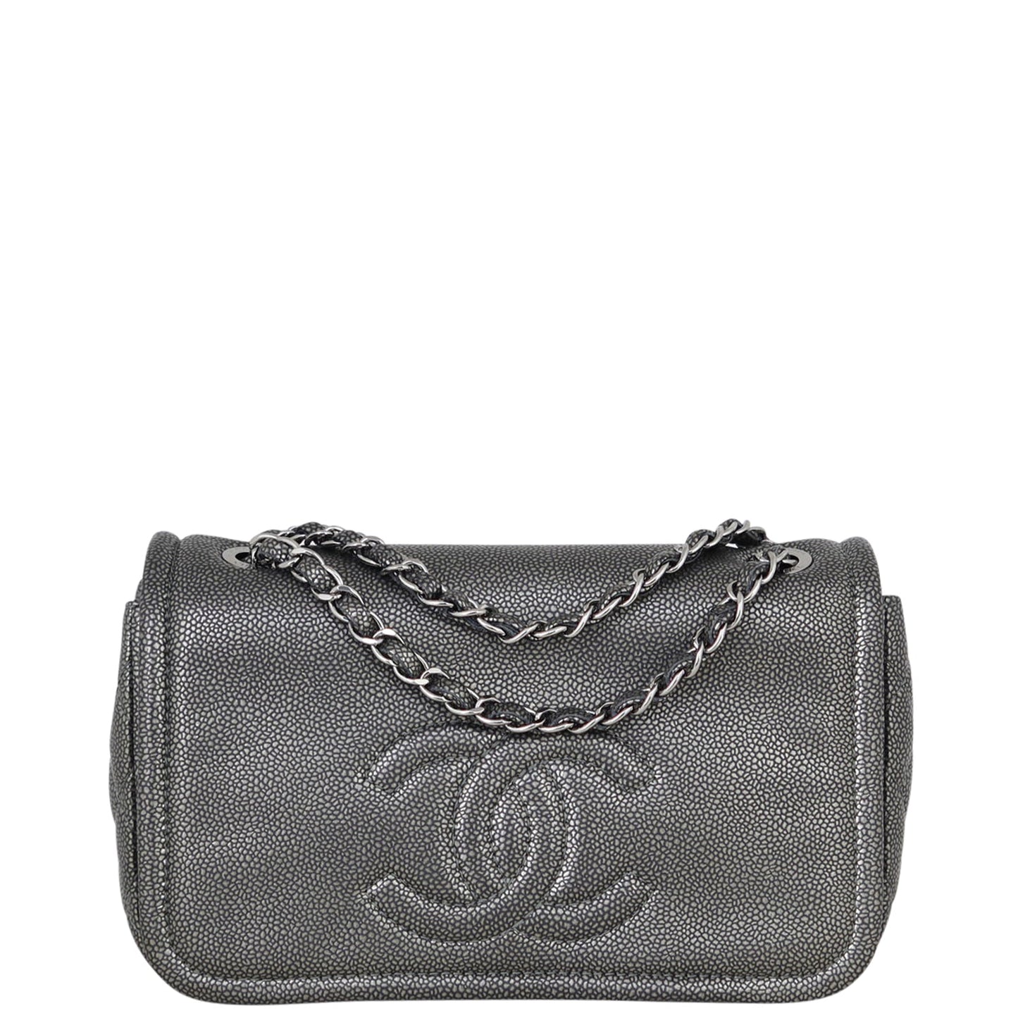 Chanel CC Timeless Flap Bag | Grey