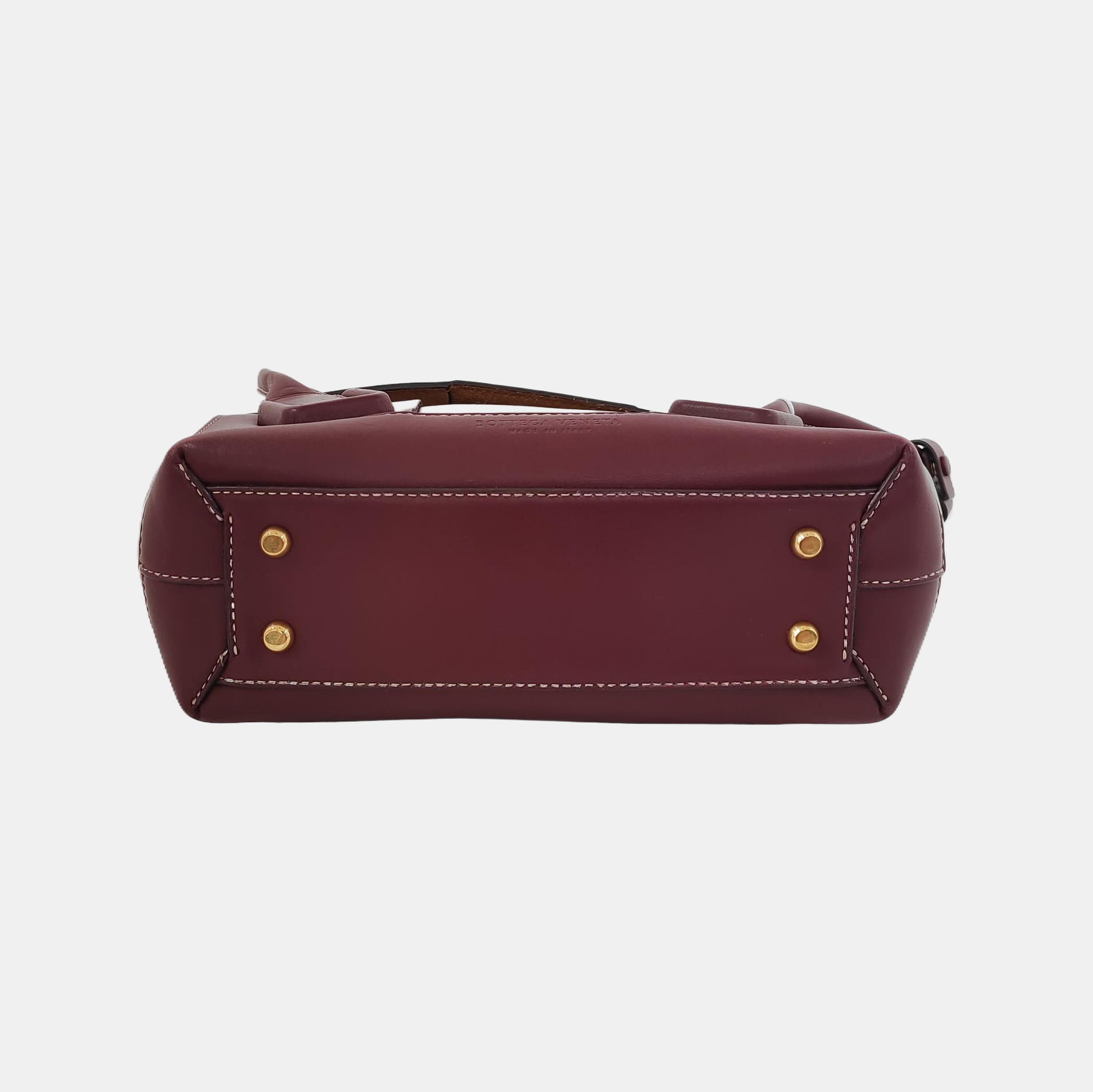 Bottega Veneta Arco Tote Bag Small Burgundy Leather