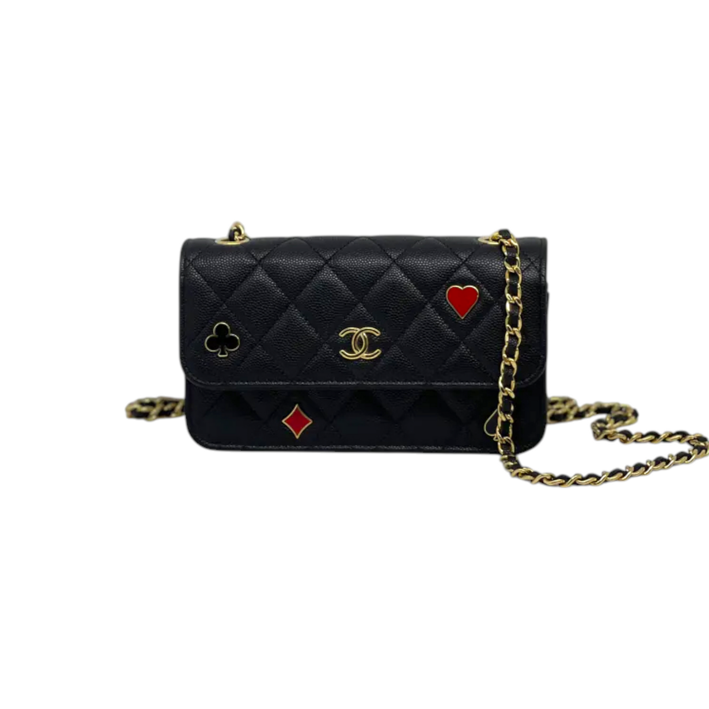 Chanel Coco Casino Flap With Chain Caviar Quilted Black GHW