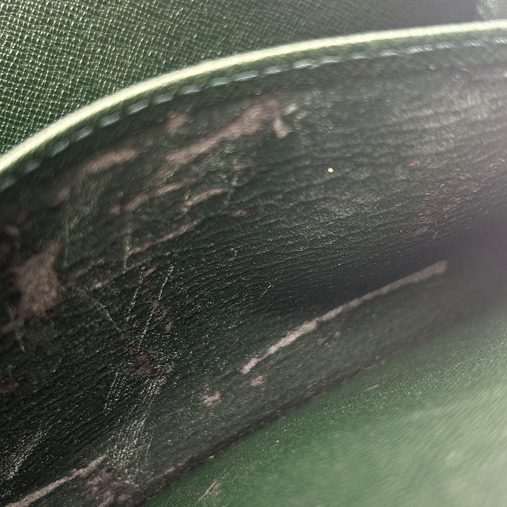LOUIS VUITTON business bag M30184 Taiga green Baikal mens