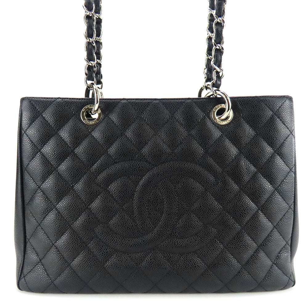 Chanel GST Matrasse Caviarskin Tote Bag Classic Flap