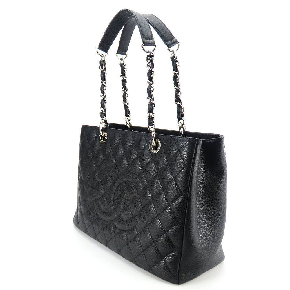 Chanel GST Matrasse Caviarskin Tote Bag Classic Flap