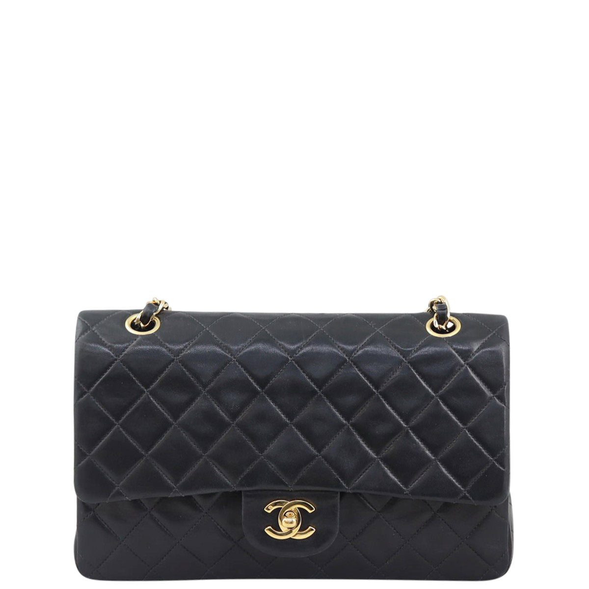 Chanel Classic Double Flap Medium | Black Quilted Lambskin