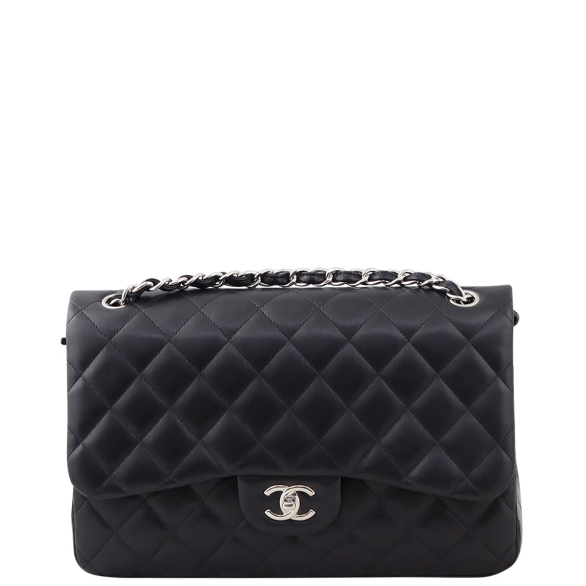 Chanel Classic Double Flap Jumbo |  Black Diamond 14 Series