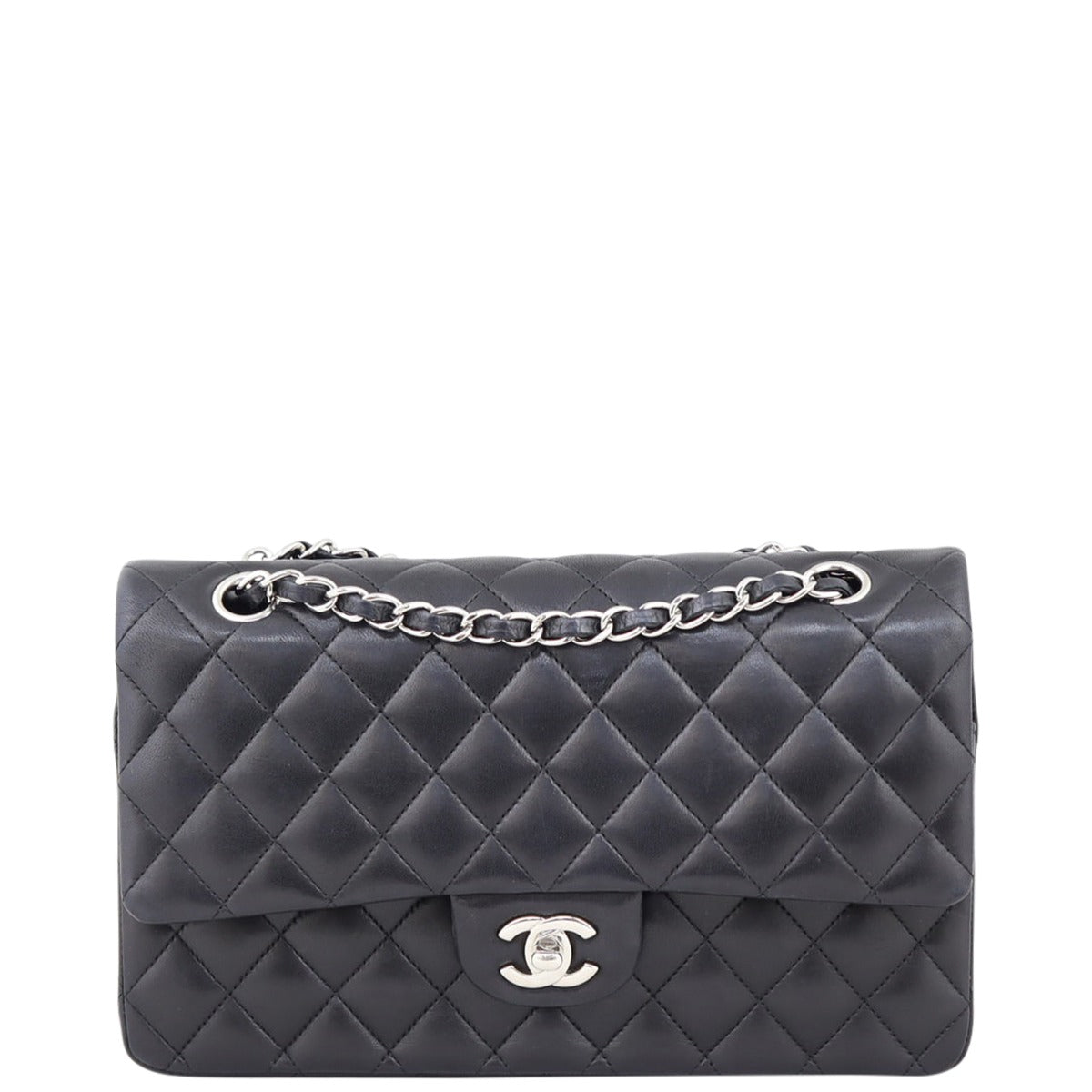 Chanel Classic Double Flap Medium | 13 Series Black Silver Hardware
