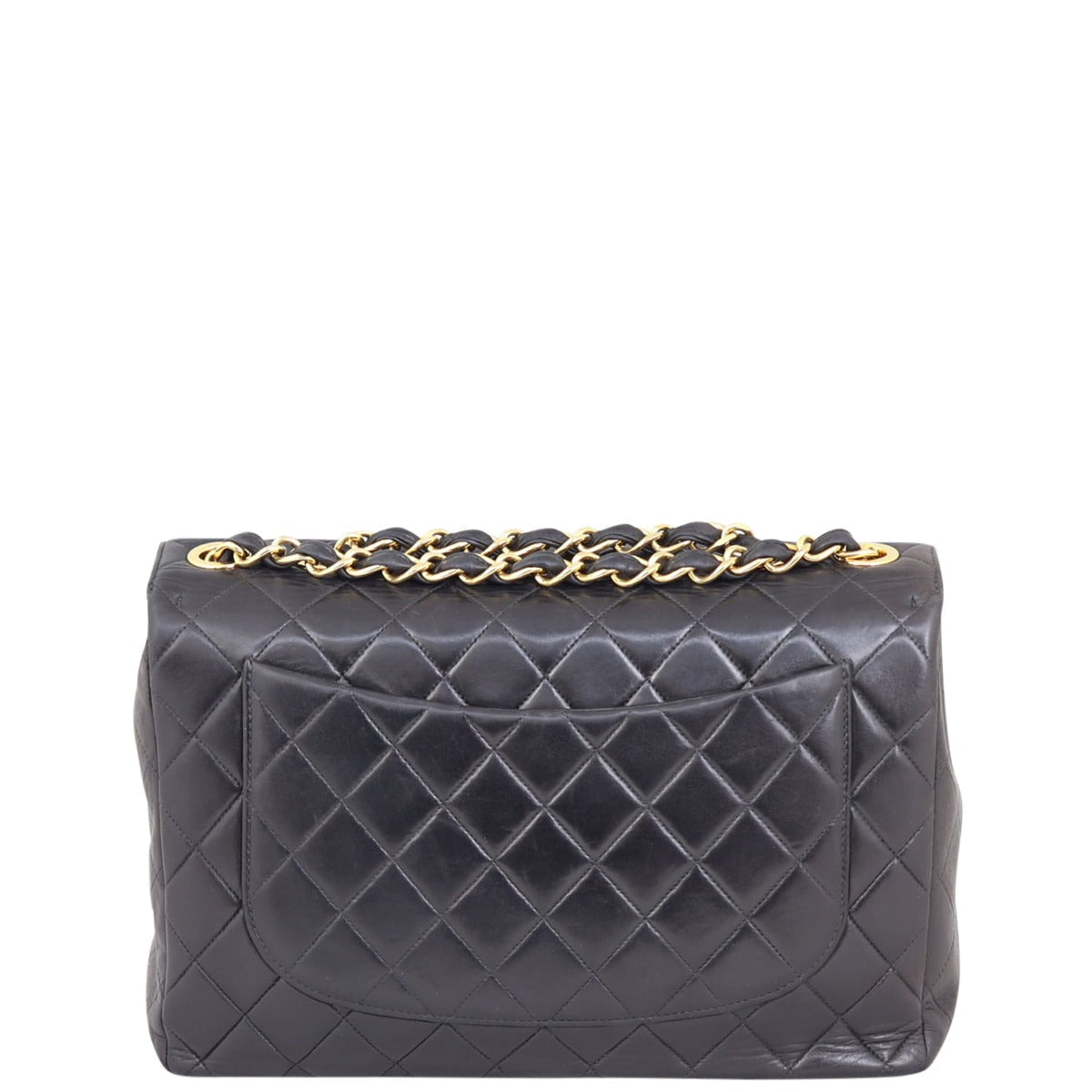 Chanel Maxi Jumbo XL Single Flap Bag | Black Quilted Lambskin