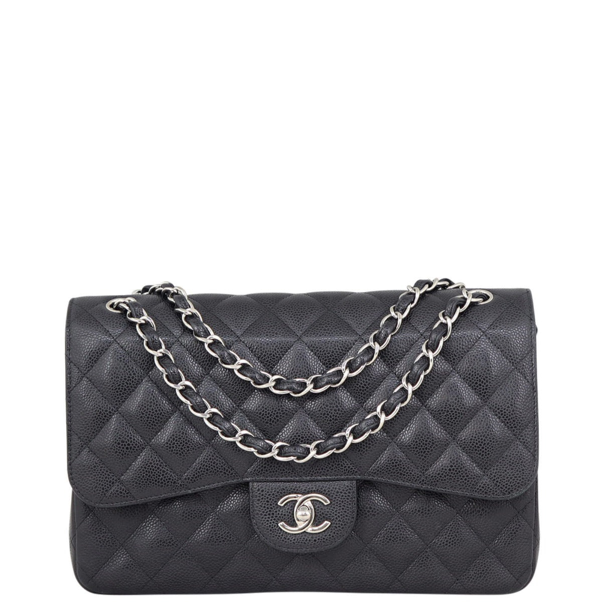 Chanel Classic Double Flap Jumbo | Black 19 Series
