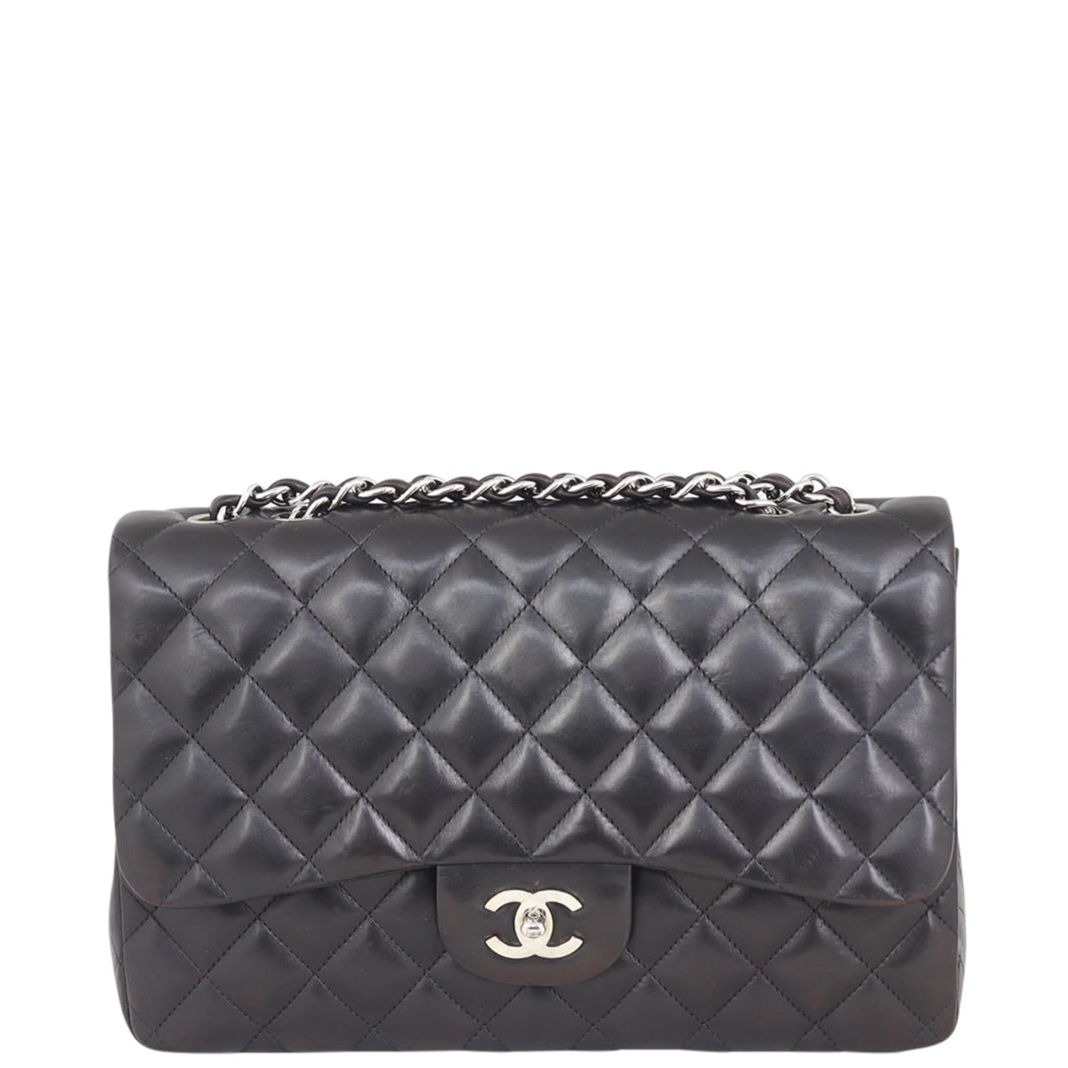 Chanel Classic Single Flap Jumbo | Lambskin Silver Hardware