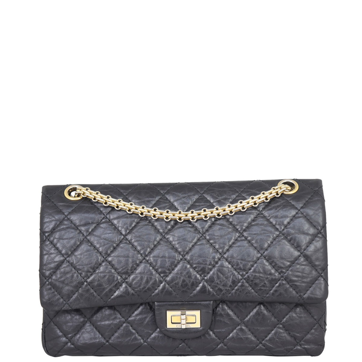 Chanel 2.55 Reissue 226 Double Flap Bag | Black