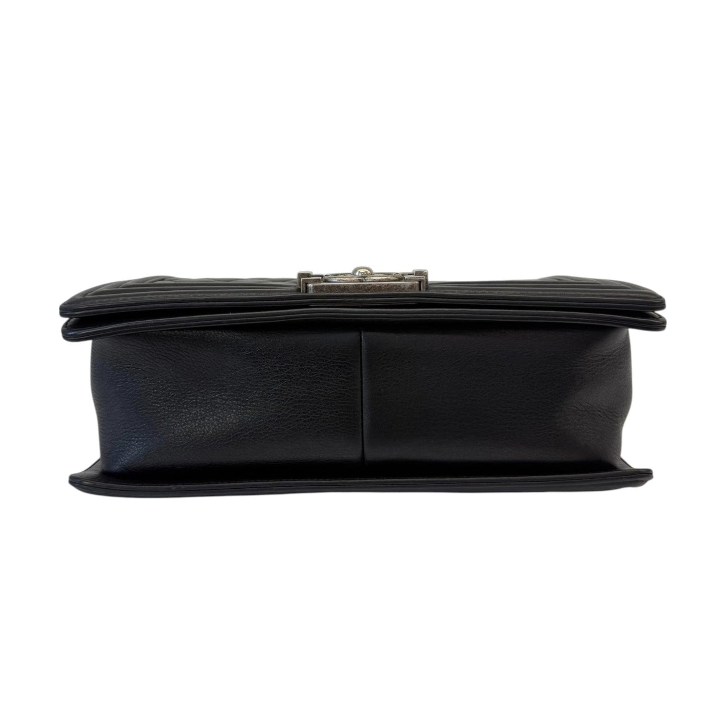 Chanel Boy Flap Medium Lambskin Quilted Black RHW