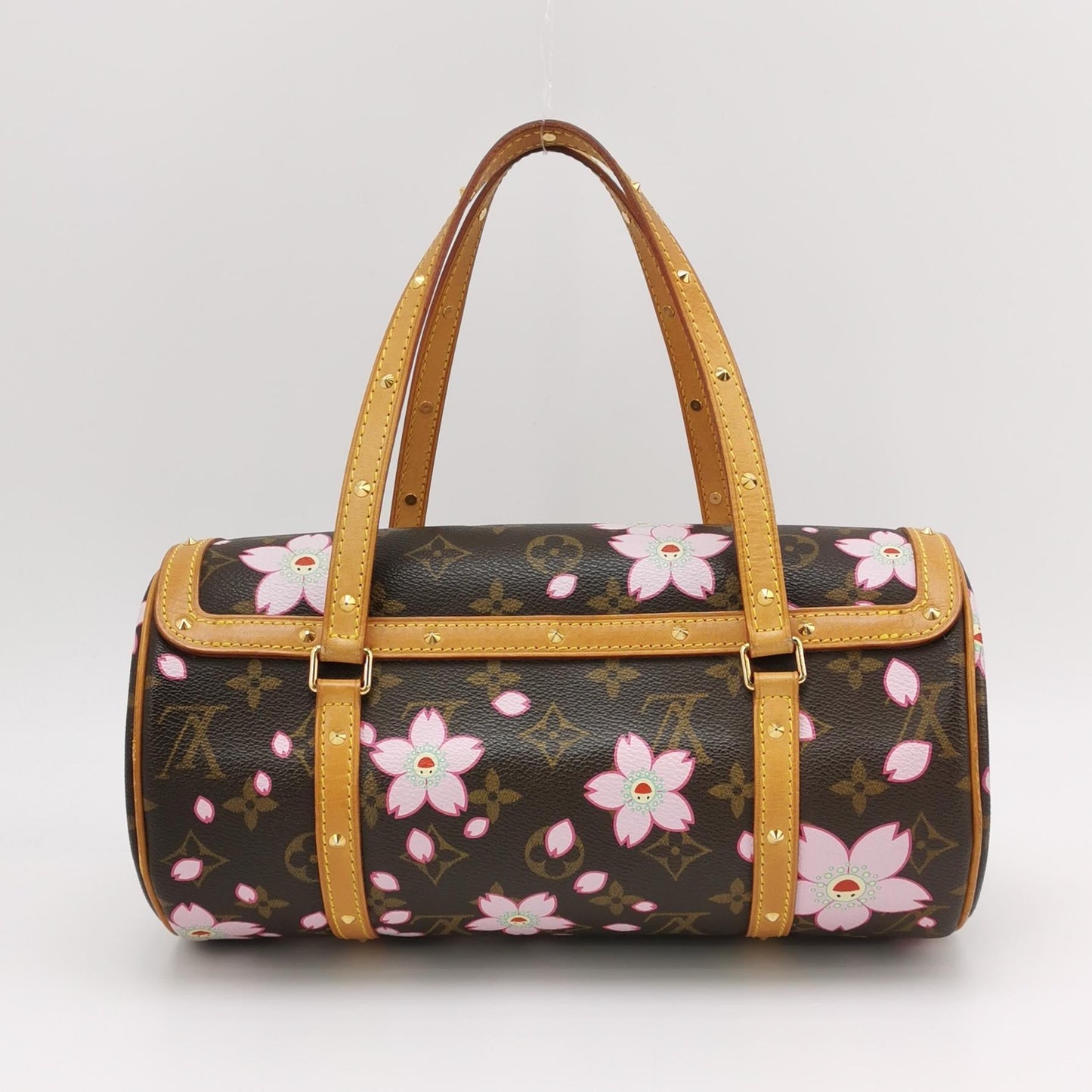 Louis Vuitton x Takashi Murakami Papillon 28 Cherry Blossom Monogram Handbag