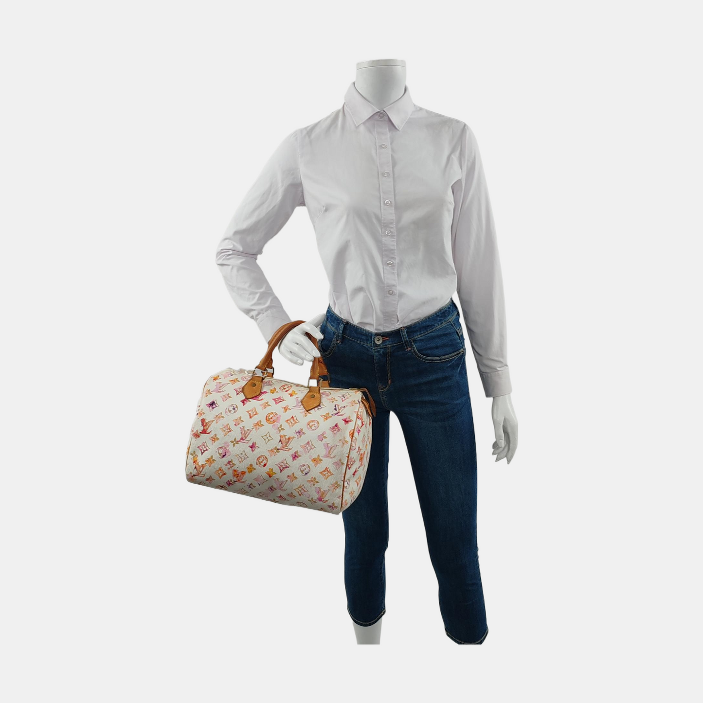 Louis Vuitton Monogram Watercolor Pink Handbag Richard Prince 2008