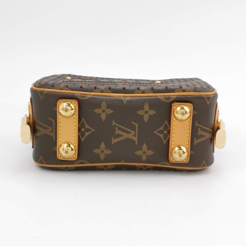 Louis Vuitton Trocadero Monogram Perforation Camera Bag Brown