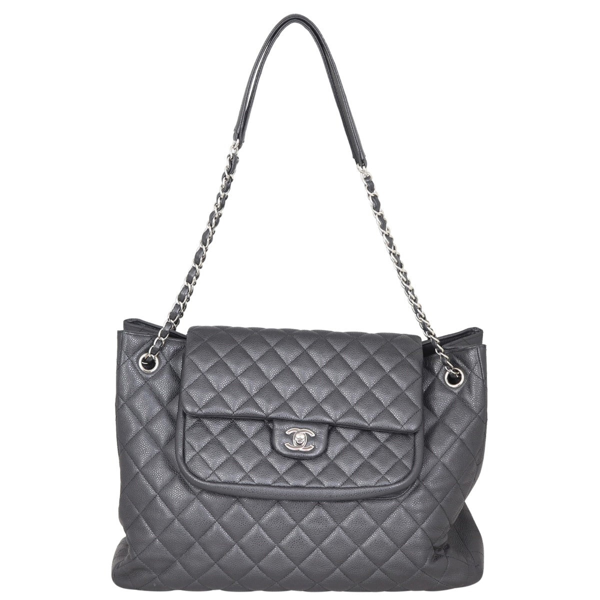 Chanel Paris-Edinburgh Quilted Flap Large Tote