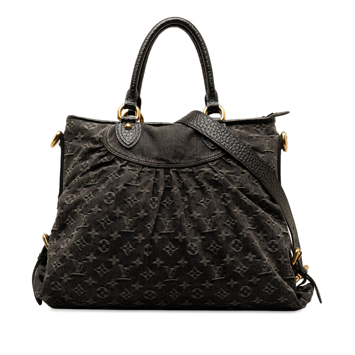 Black Louis Vuitton Monogram Denim Neo Cabby GM Satchel