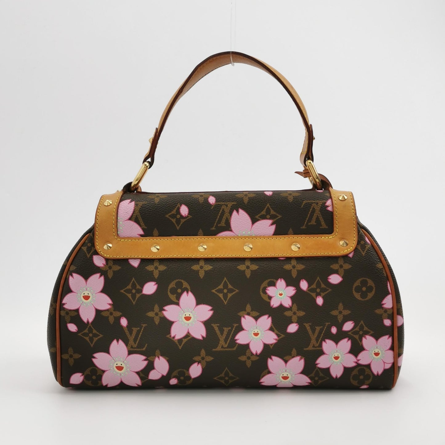Louis Vuitton x Takashi Murakami Cherry Blossom Sack Reto PM Monogram Handbag