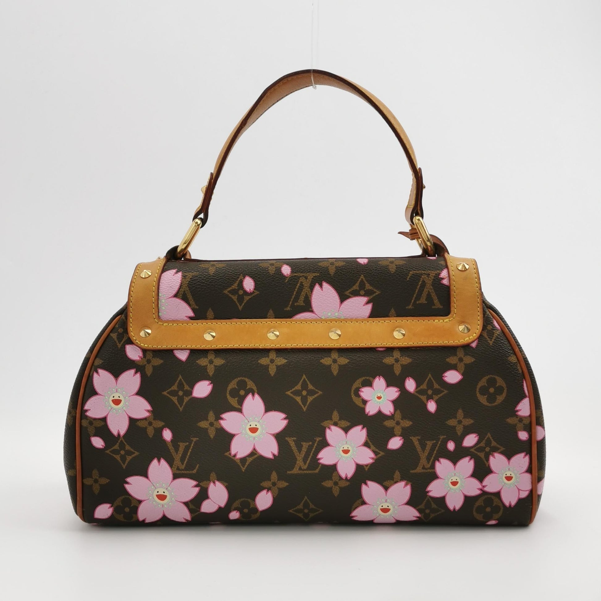 Louis Vuitton x Takashi Murakami Cherry Blossom Sack Reto PM Monogram Handbag