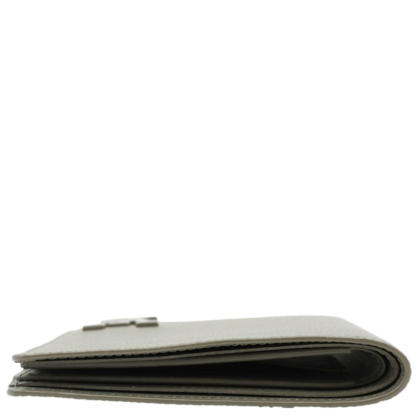 LOUIS VUITTON Multiple Wallet Aerogram Grained Calfskin Leather Clutch Green