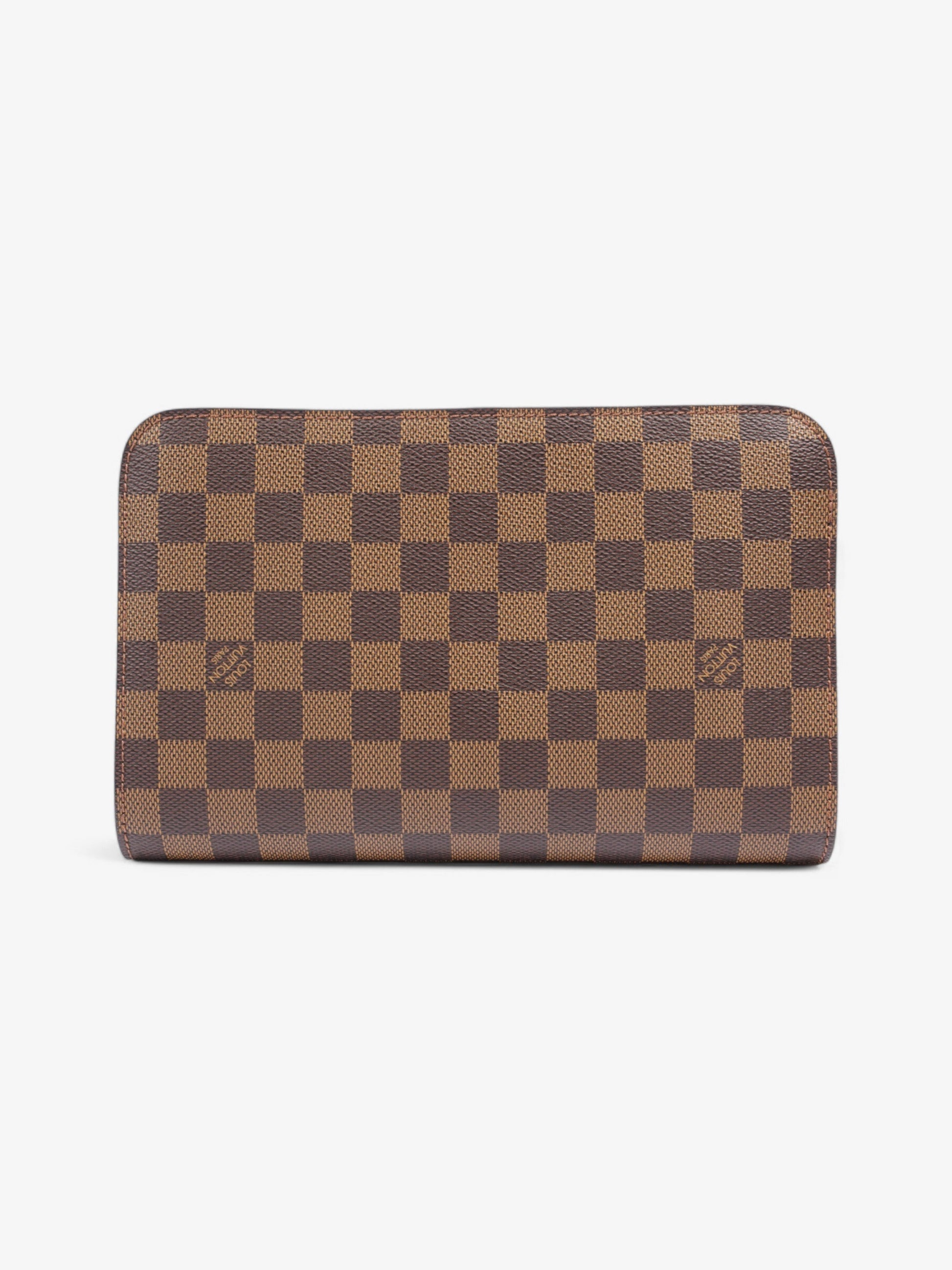Louis Vuitton Saint Louis Clutch Damier Ebene Coated Canvas