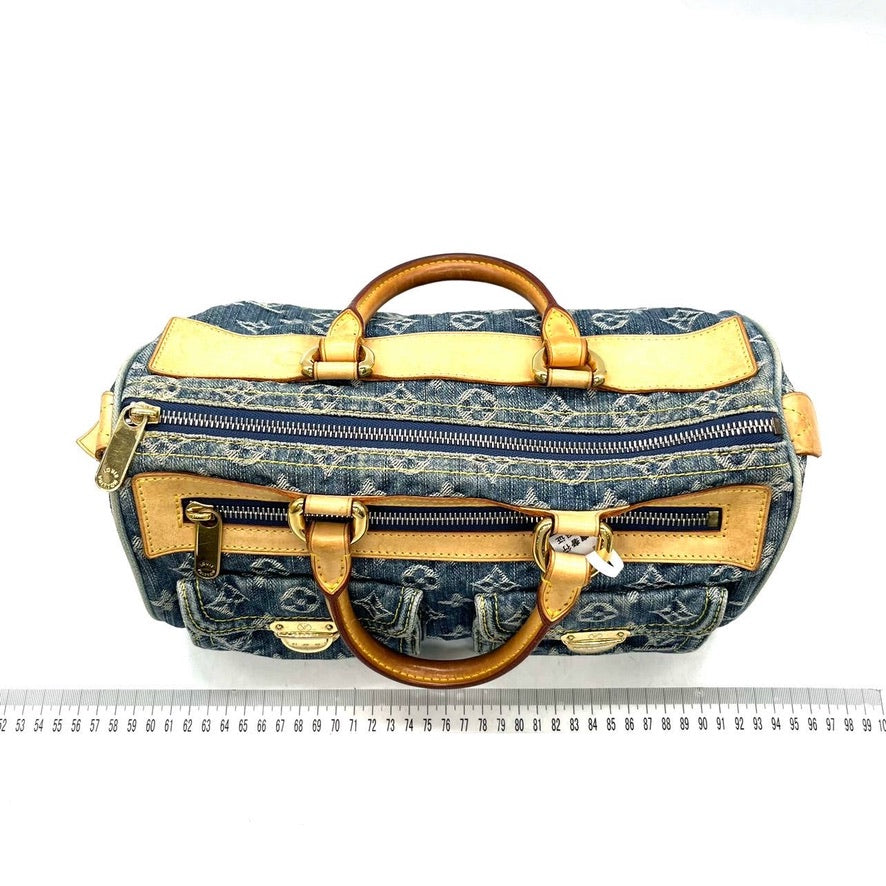 LV Louis Vuitton Denim Neo Boston Bag