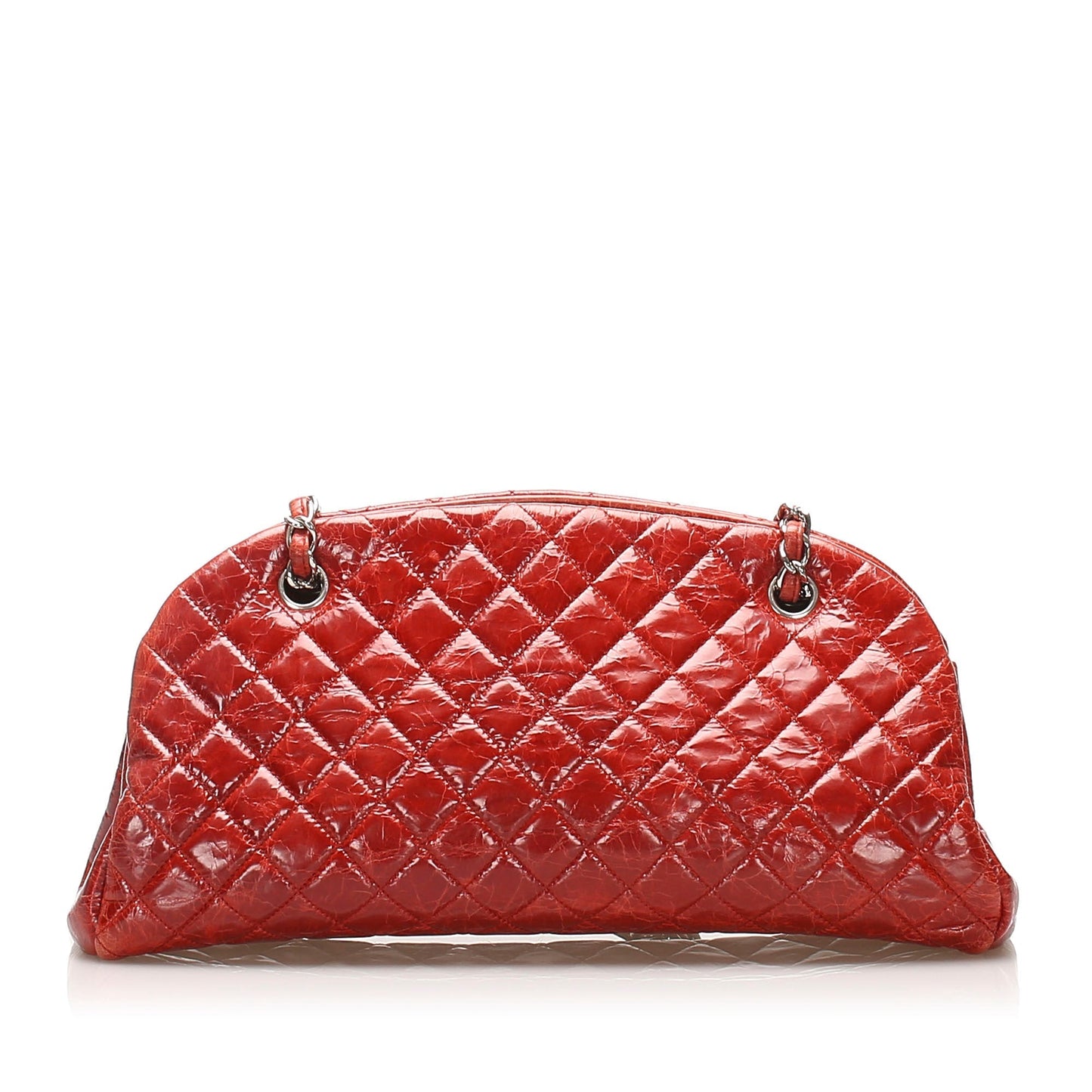 Chanel Mademoiselle Bowling Bag Red