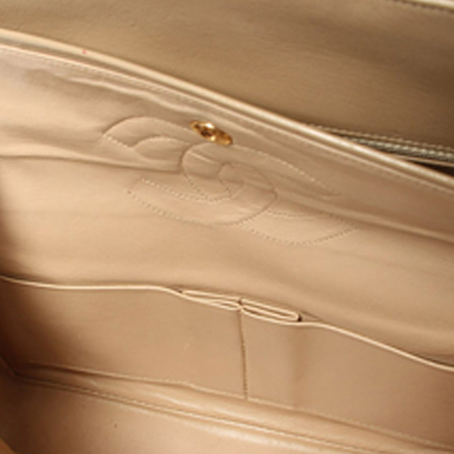 Chanel CC Timeless Classic Lambskin Double Flap Bag Brown