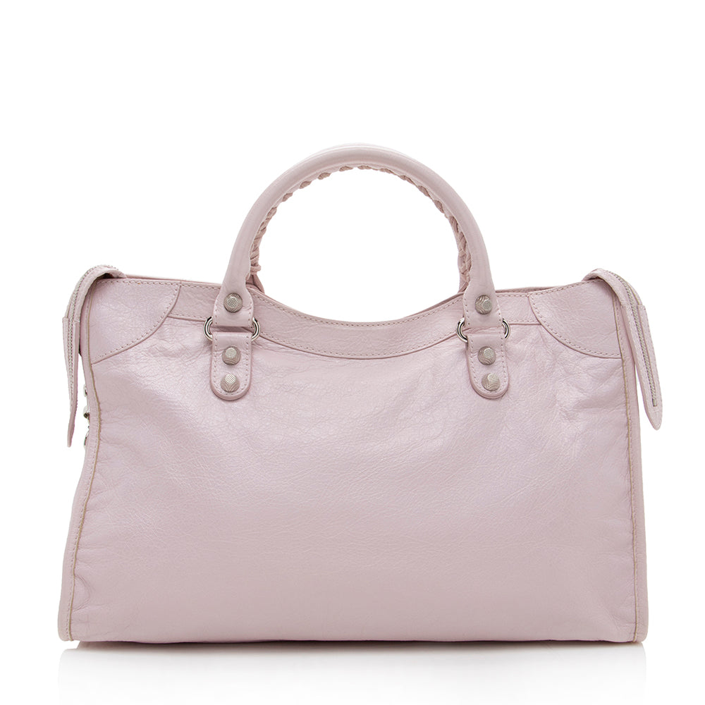 Luxury Balenciaga Trending 2025 Agneau Giant 12 City Satchel (SHF-17835)