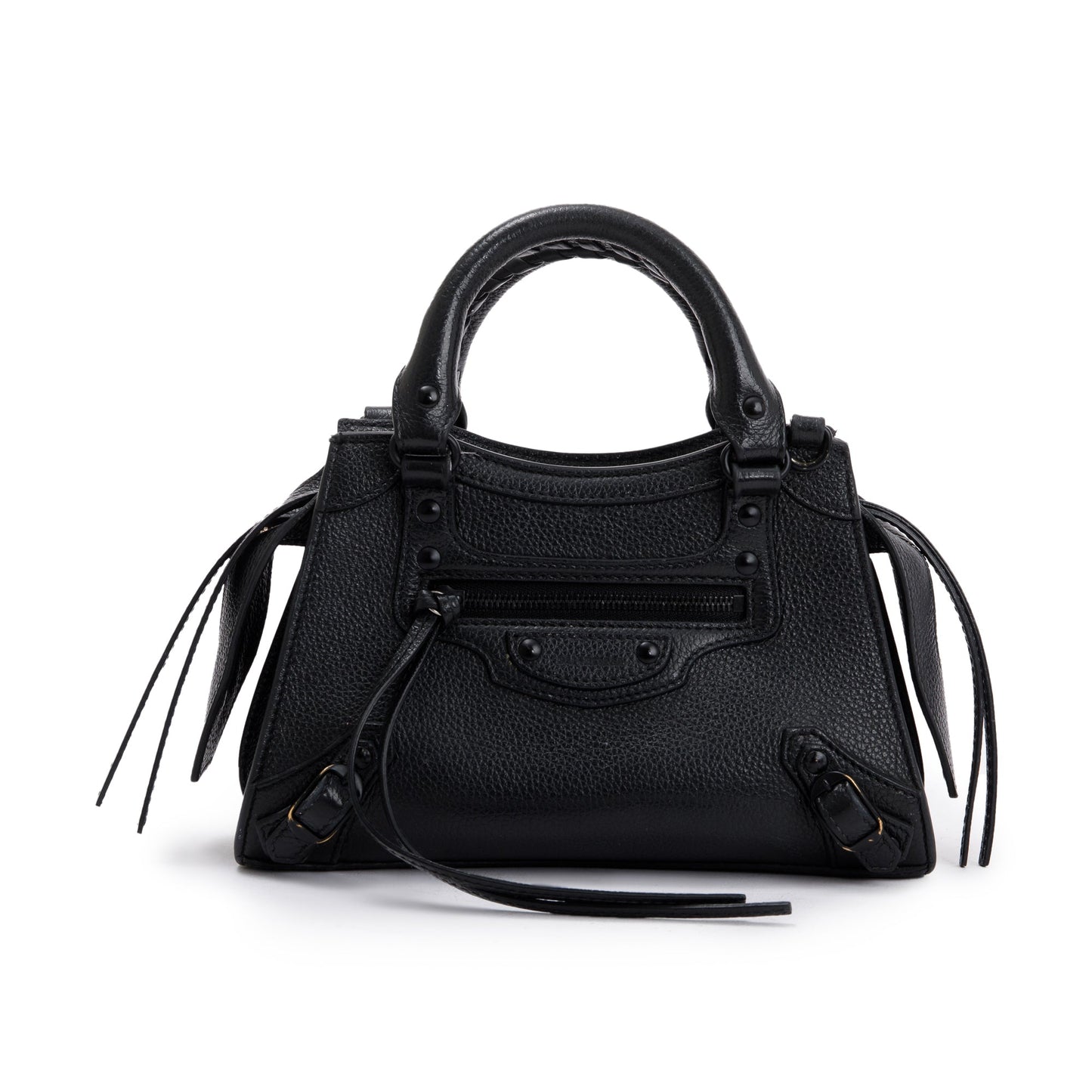 Balenciaga Black Calfskin Leather MIni Neo Classic Top Handle Bag