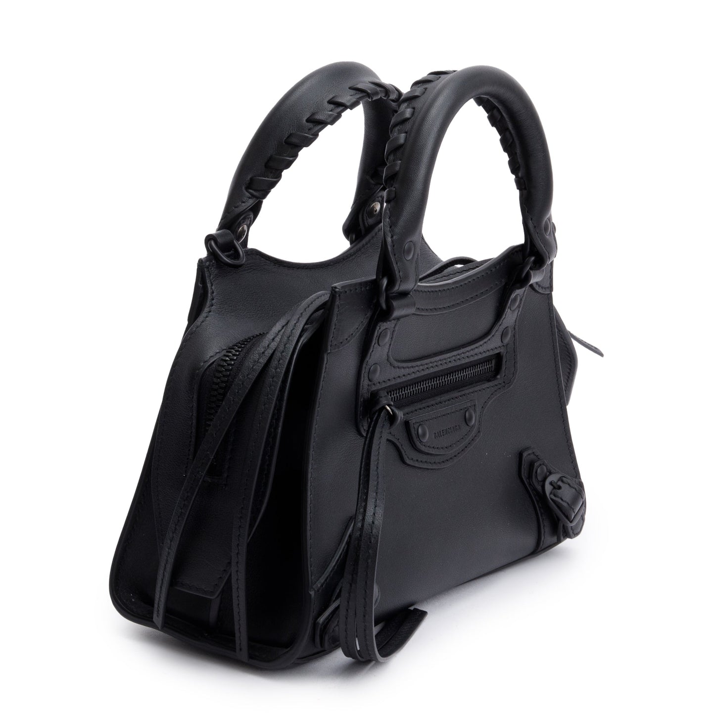 Balenciaga Black Calfskin Leather MIni Neo Classic Top Handle Bag